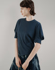 Ruched Puff Sleeve T-Shirt