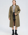 Single-Breasted Belted Trench Coat