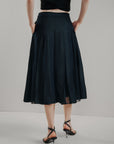 A-line Wrap Midi Skirt