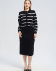 Rib Knit Midi Skirt