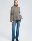 Turtleneck Dorp Shoulder Sweater