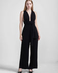 Tie Waist Sleeveless Jumpsuits