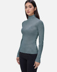 High-Neck Knit Sweater