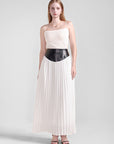 Chiffon Pleated Maxi Skirt