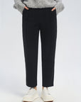 Drawstring Waist Barrel Knit Pants