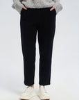 Drawstring Waist Barrel Knit Pants