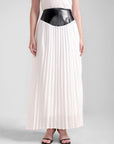 Chiffon Pleated Maxi Skirt