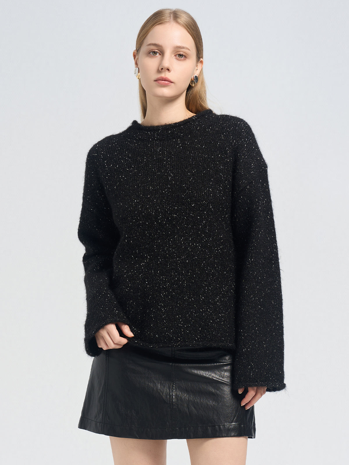 Round Neck Sparkle Sweater