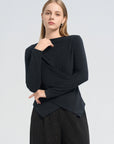 Cross Front Pleat Top