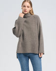 Turtleneck Dorp Shoulder Sweater