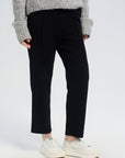 Drawstring Waist Barrel Knit Pants