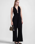 Tie Waist Sleeveless Jumpsuits