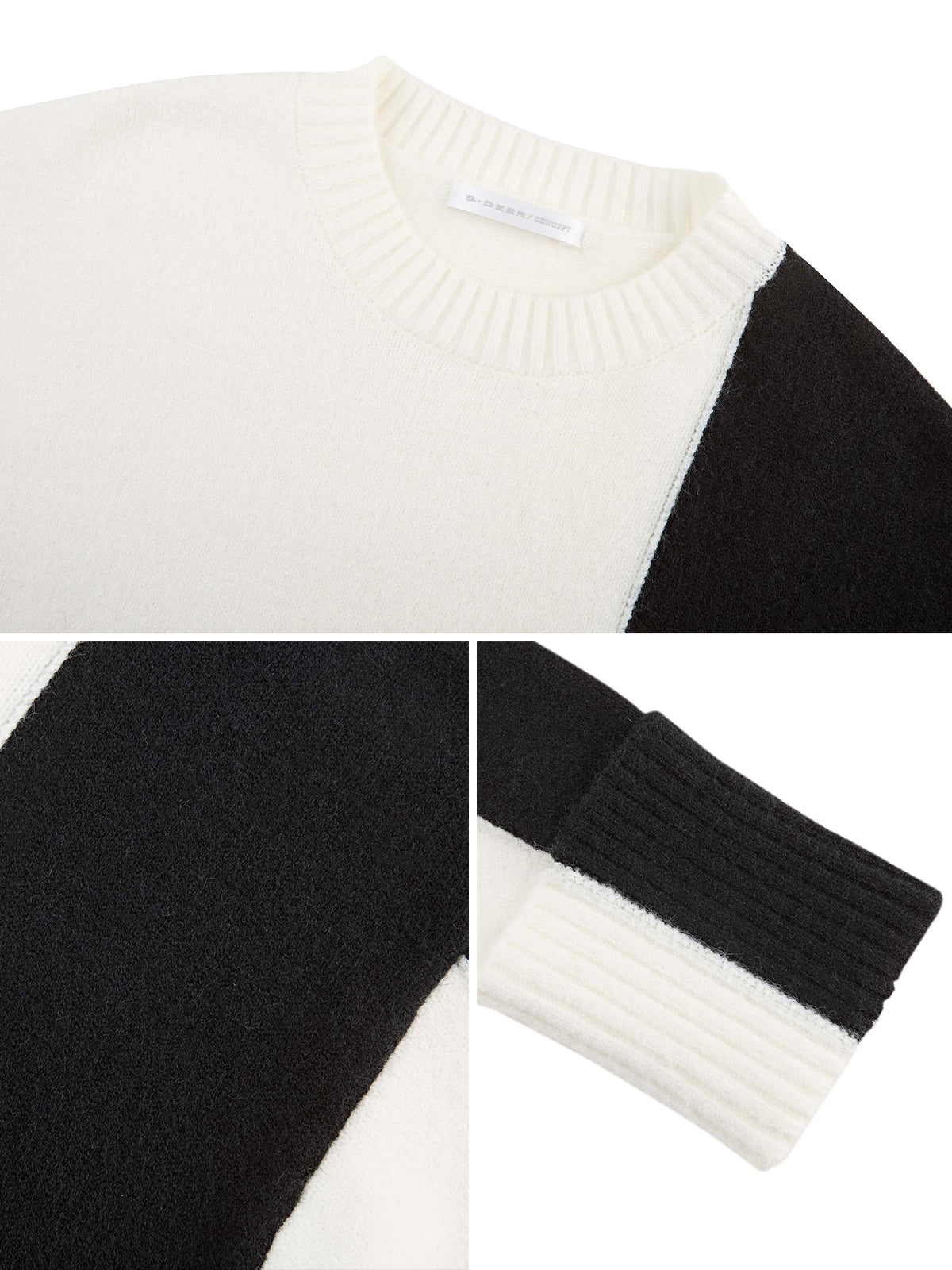 Round Neck Colorblock Sweater