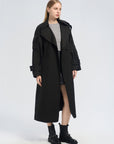 One Button Belted Trench Coat