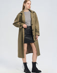 Single-Breasted Belted Trench Coat