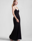 V-Neck Spaghetti Strap Knit Maxi Dress