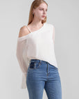 Asymmetric Bell Sleeve Top