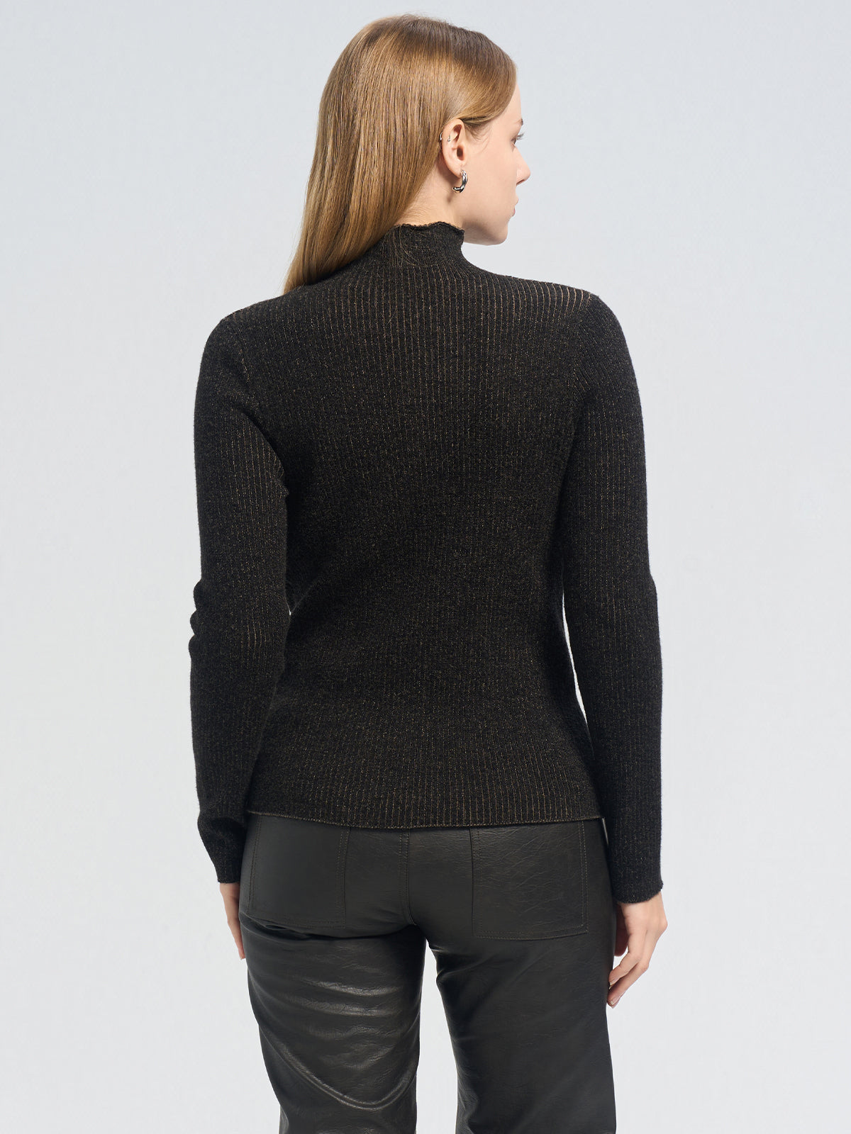 Mock Neck Slim Fit Sweater