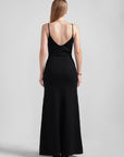 V-Neck Spaghetti Strap Knit Maxi Dress