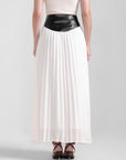 Chiffon Pleated Maxi Skirt