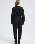 Tie Waist Wide Leg Jumpsuit