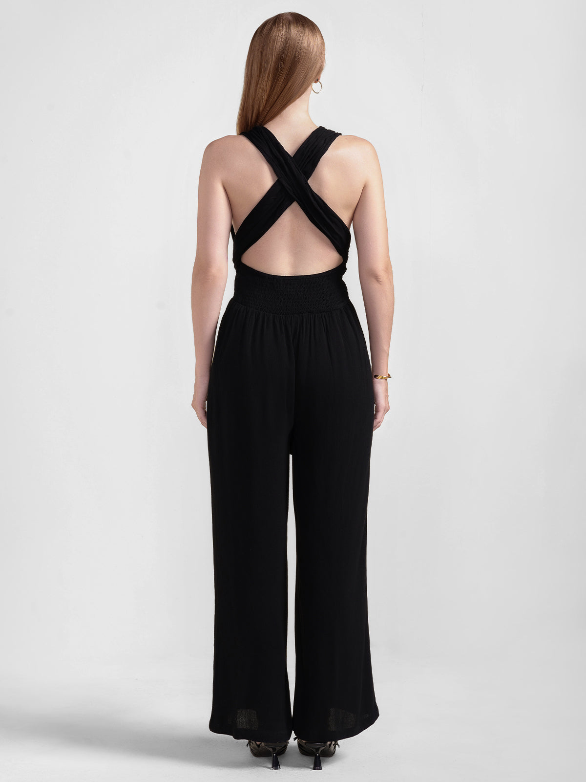 Tie Waist Sleeveless Jumpsuits