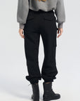 Drawstring Waist Cargo Pants