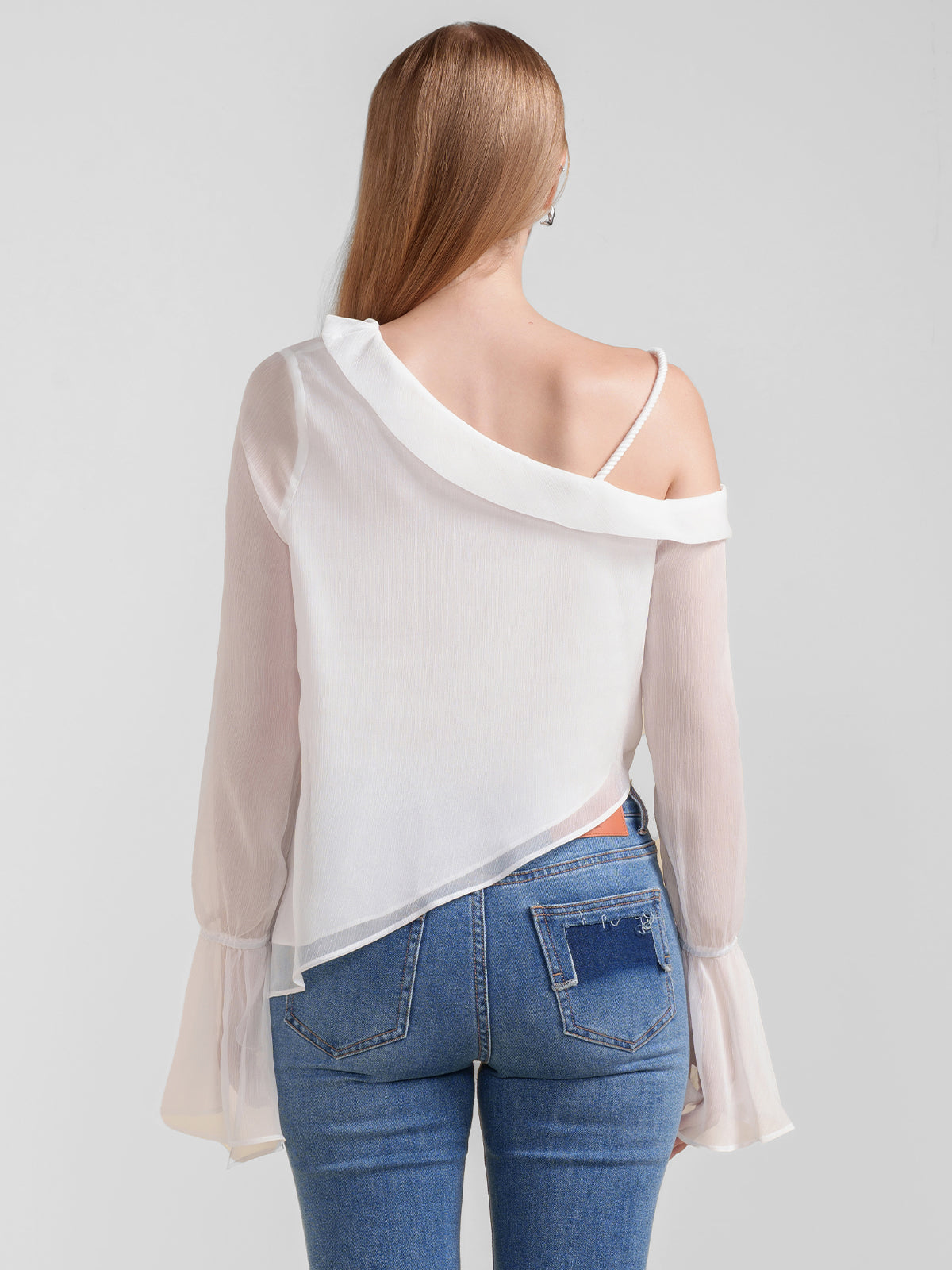 Asymmetric Bell Sleeve Top