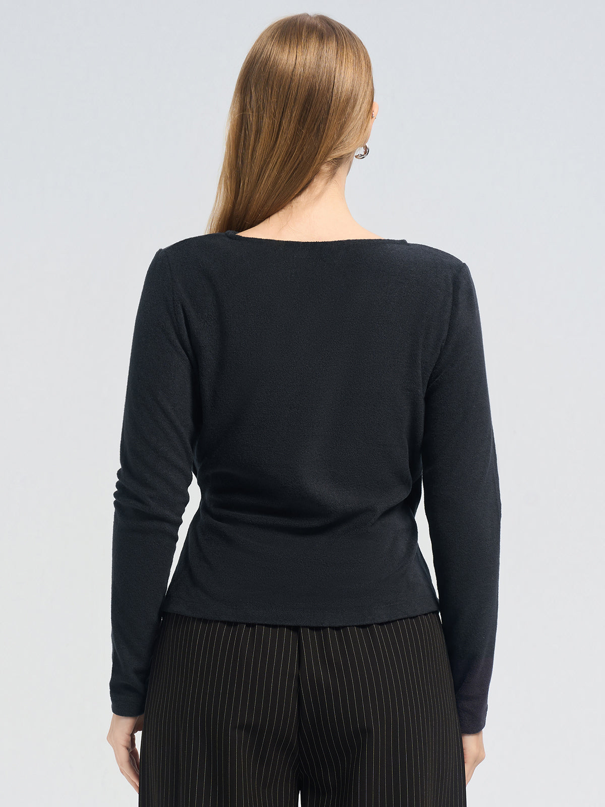 Cross Front Pleat Top