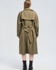 Single-Breasted Belted Trench Coat