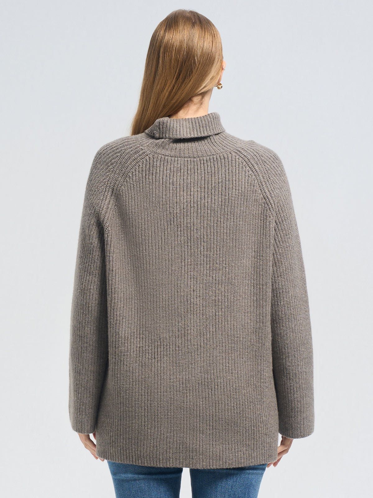 Turtleneck Dorp Shoulder Sweater