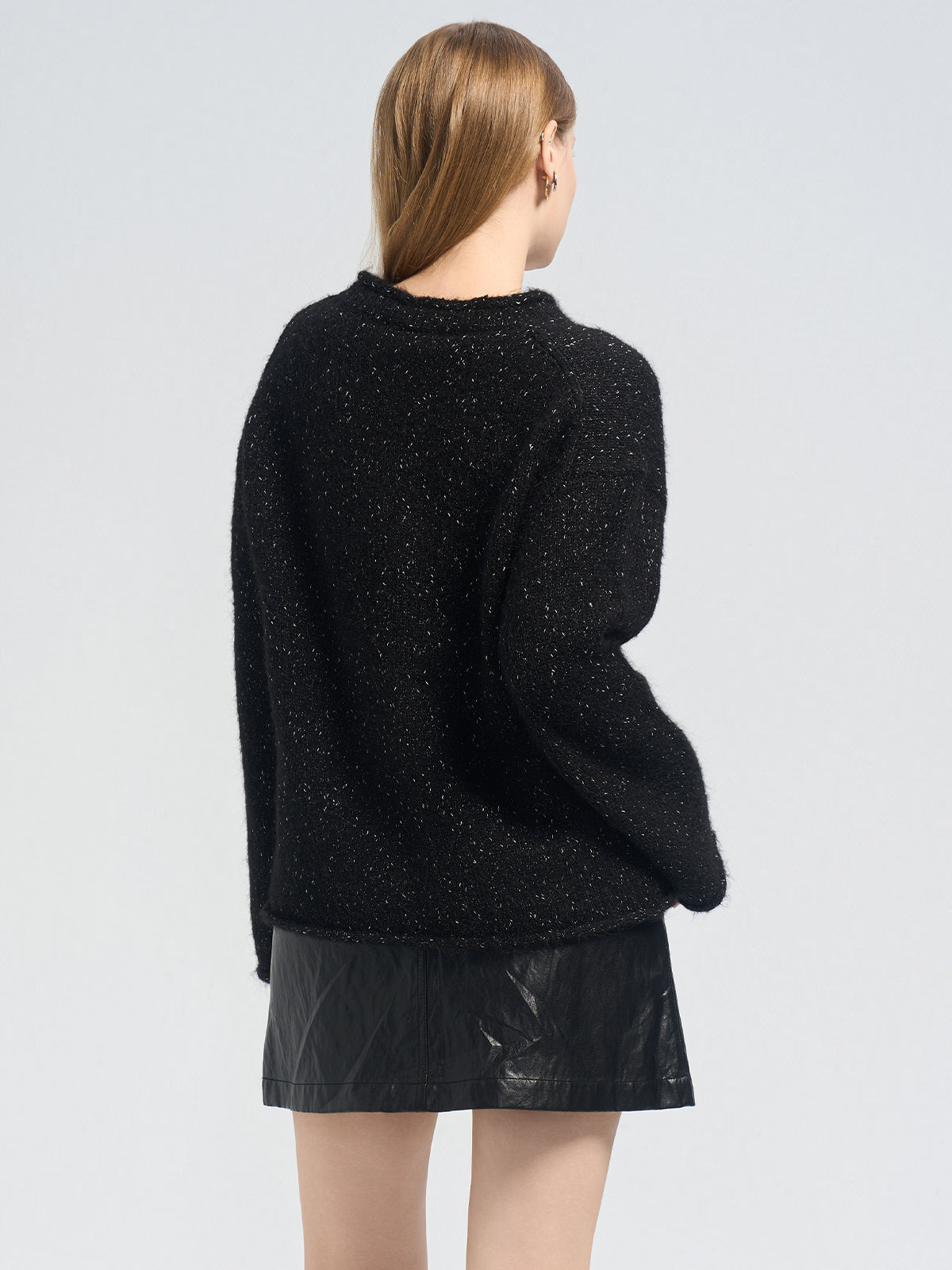 Round Neck Sparkle Sweater