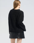 Round Neck Sparkle Sweater