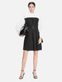 Trench Style Shirt Collar Pleated Dress