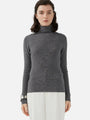 High-Neck Knit Sweater