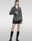 Belted Wool Short Coat