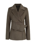 Belted Wool Short Coat