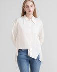 Asymmetric Button-Up Shirt