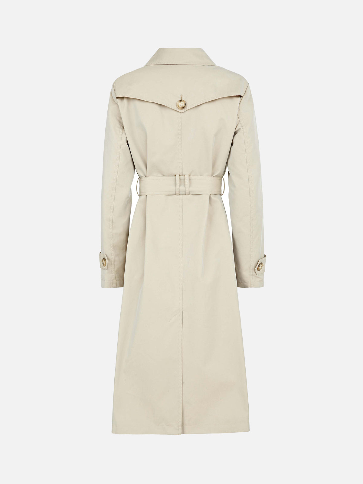 Tie Waist Double Breasted Trench Coat