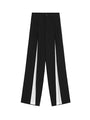 High Waist Chiffon Straight Leg Pants