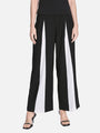 High Waist Chiffon Straight Leg Pants