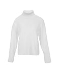 Solid Color Ribbed Turtleneck Sweater