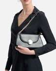 Faux Leather Shoulder Bag