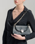 Faux Leather Shoulder Bag