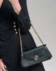 Faux Leather Shoulder Bag