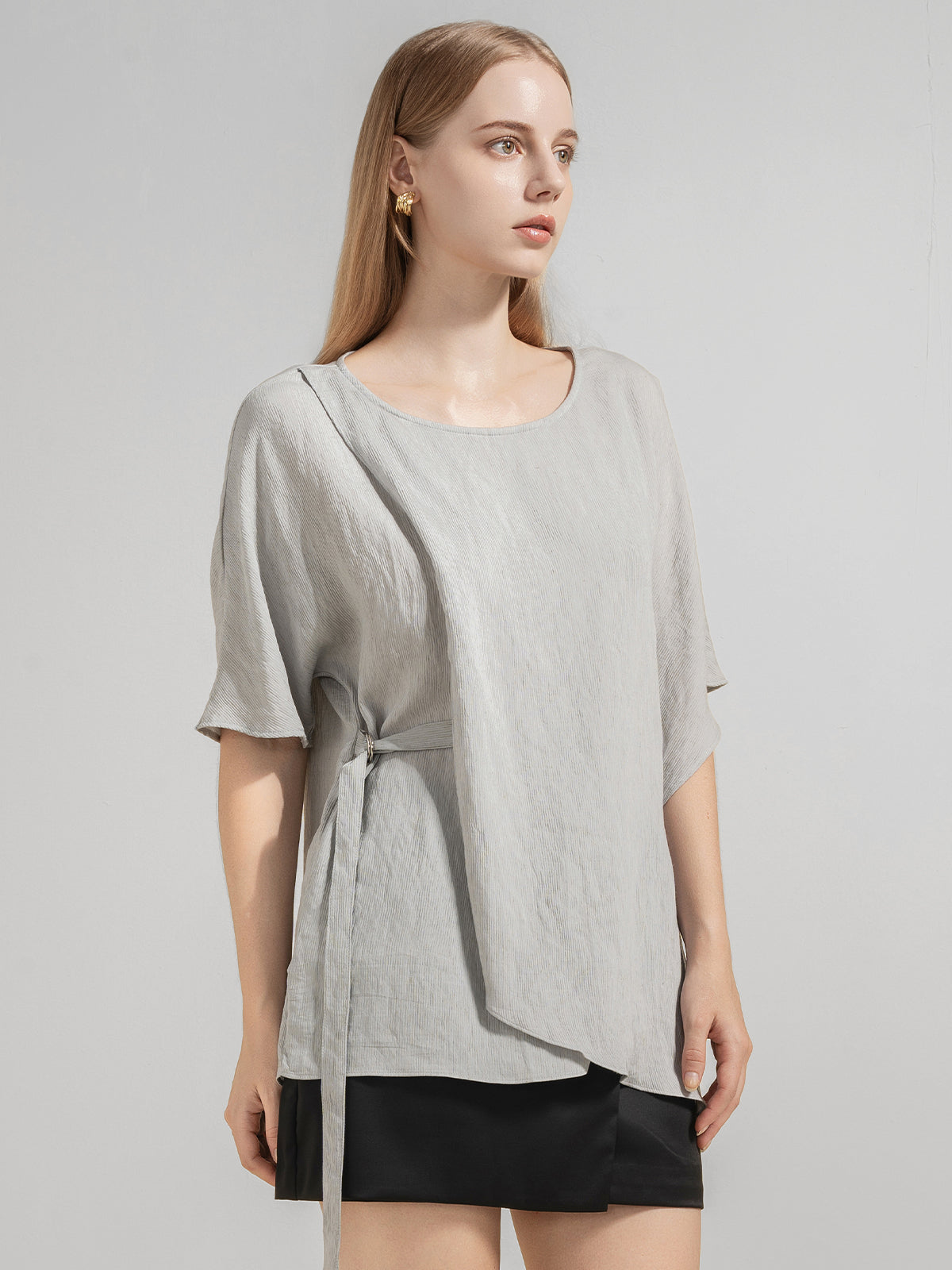 Casual Asymmetrical Loose Fit Blouse