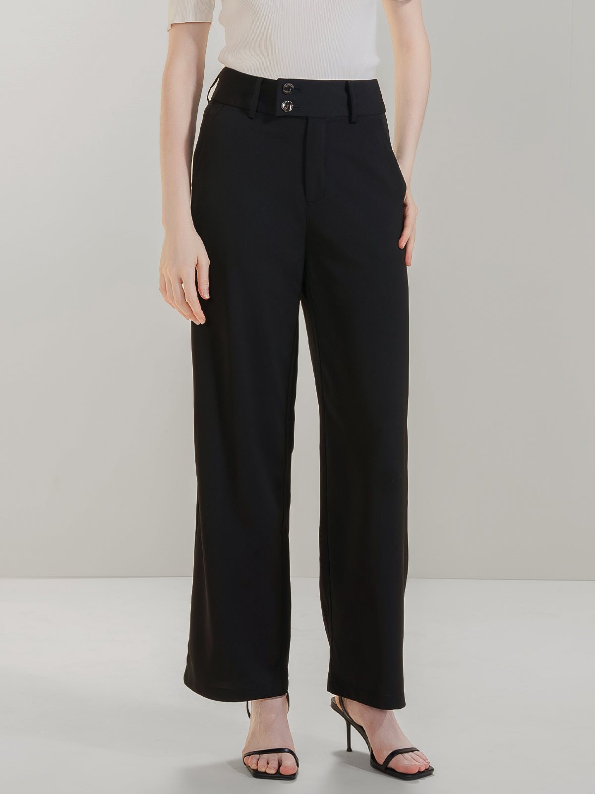 High Waist Wide Leg Pants