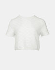 Cropped Textured T-Shirt