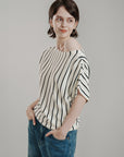 Knit Stripe T-Shirt