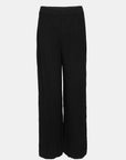 Rib Knit Wide Leg Pants